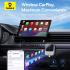 Baseus Wireless CarPlay Adapter for iPhone - Converts Wired CarPlay to Wireless, Plug & Play CarPlay for Cars from 2017 & for iPhone iOS 10+, Prime Trip Safe Journey, Only for Apple CarPlay - Grey